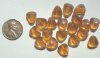 20 11mm Triangular Topaz AB Nuggets